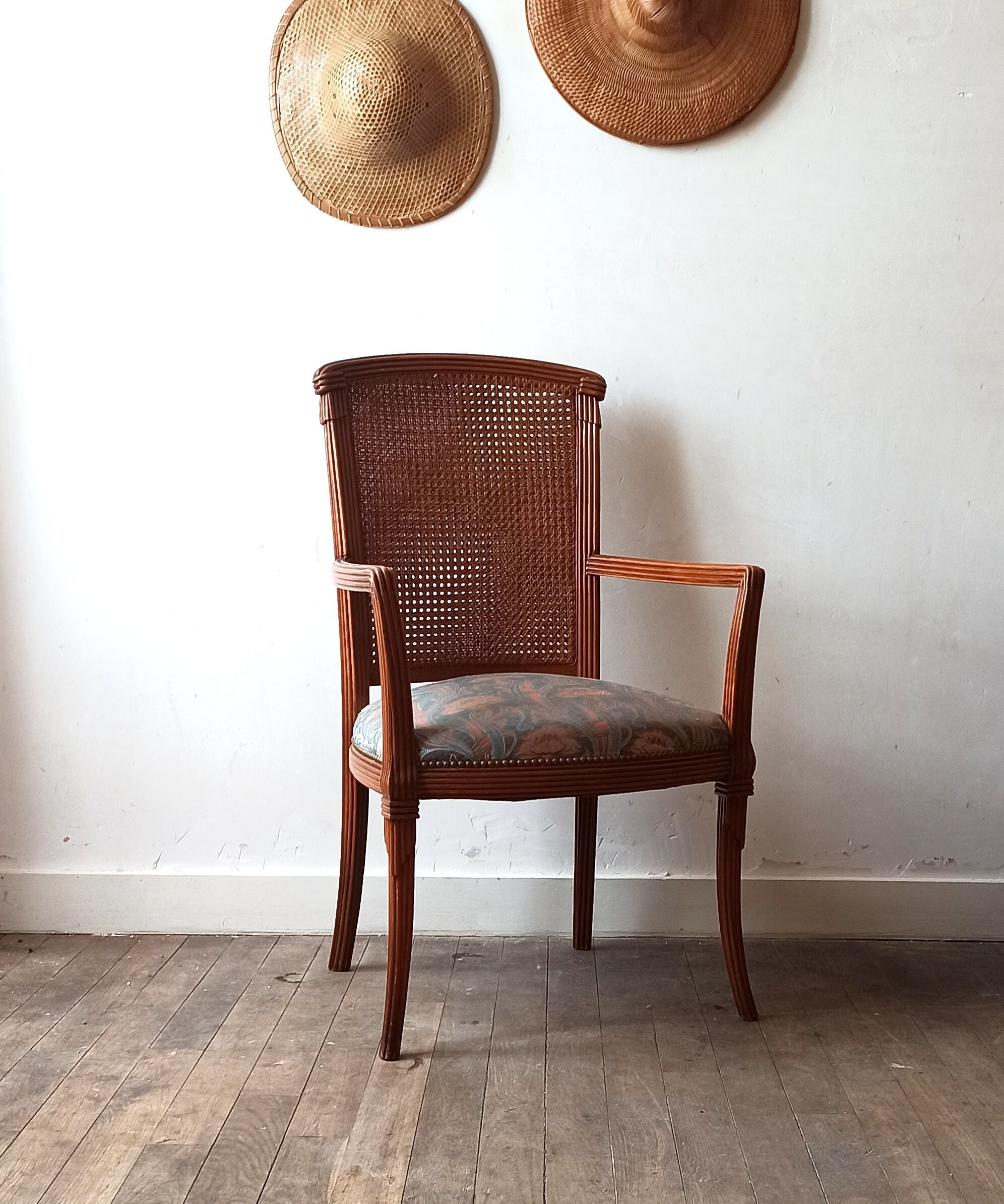fauteuil En bois Et Cannage