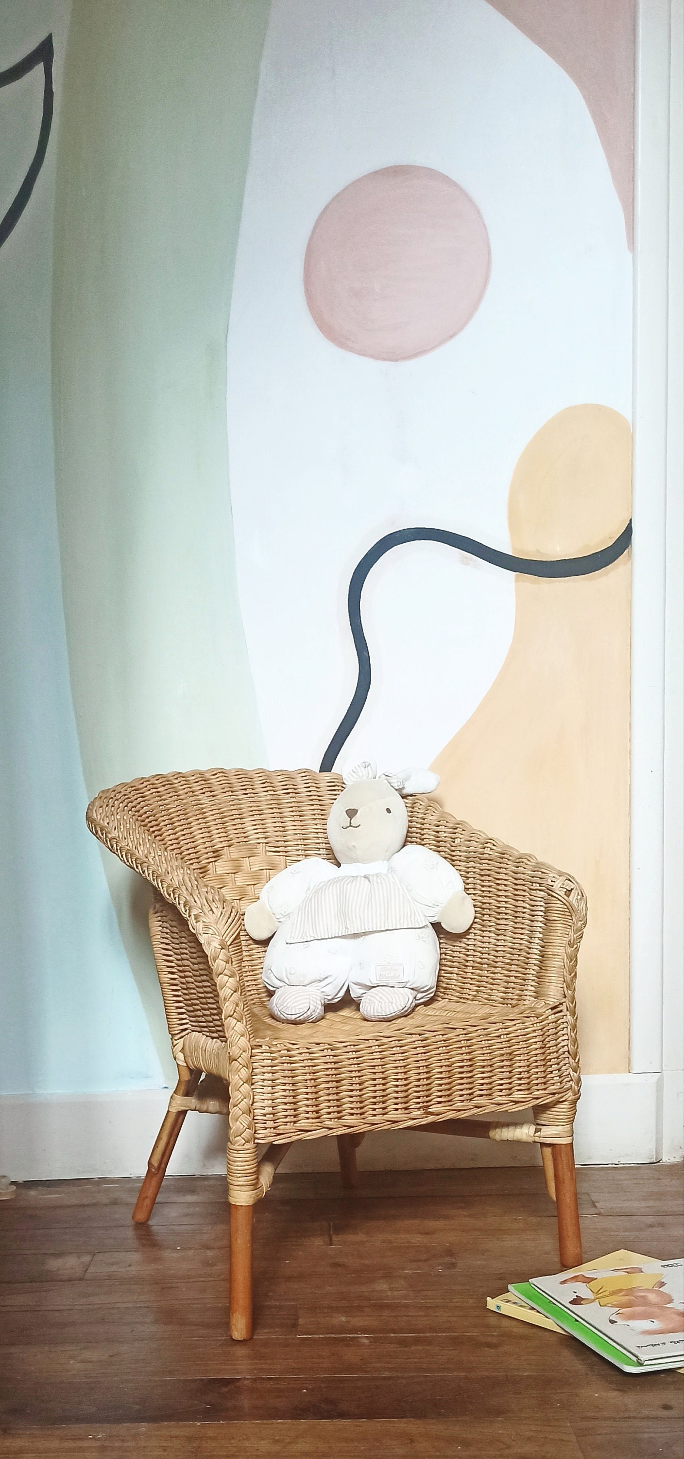 chaise enfant En rotin