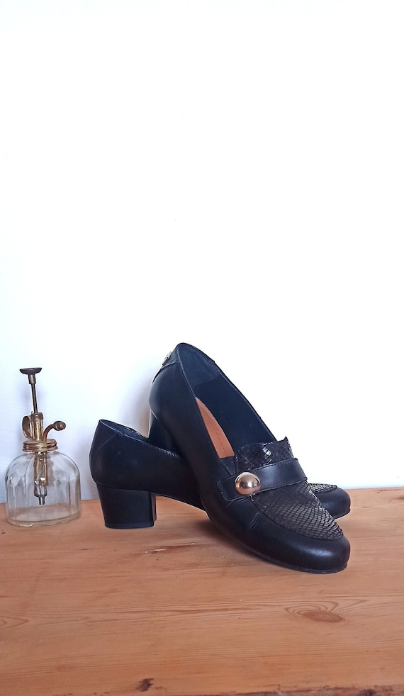 Chaussures pour femme vintage en cuir et daim Pier