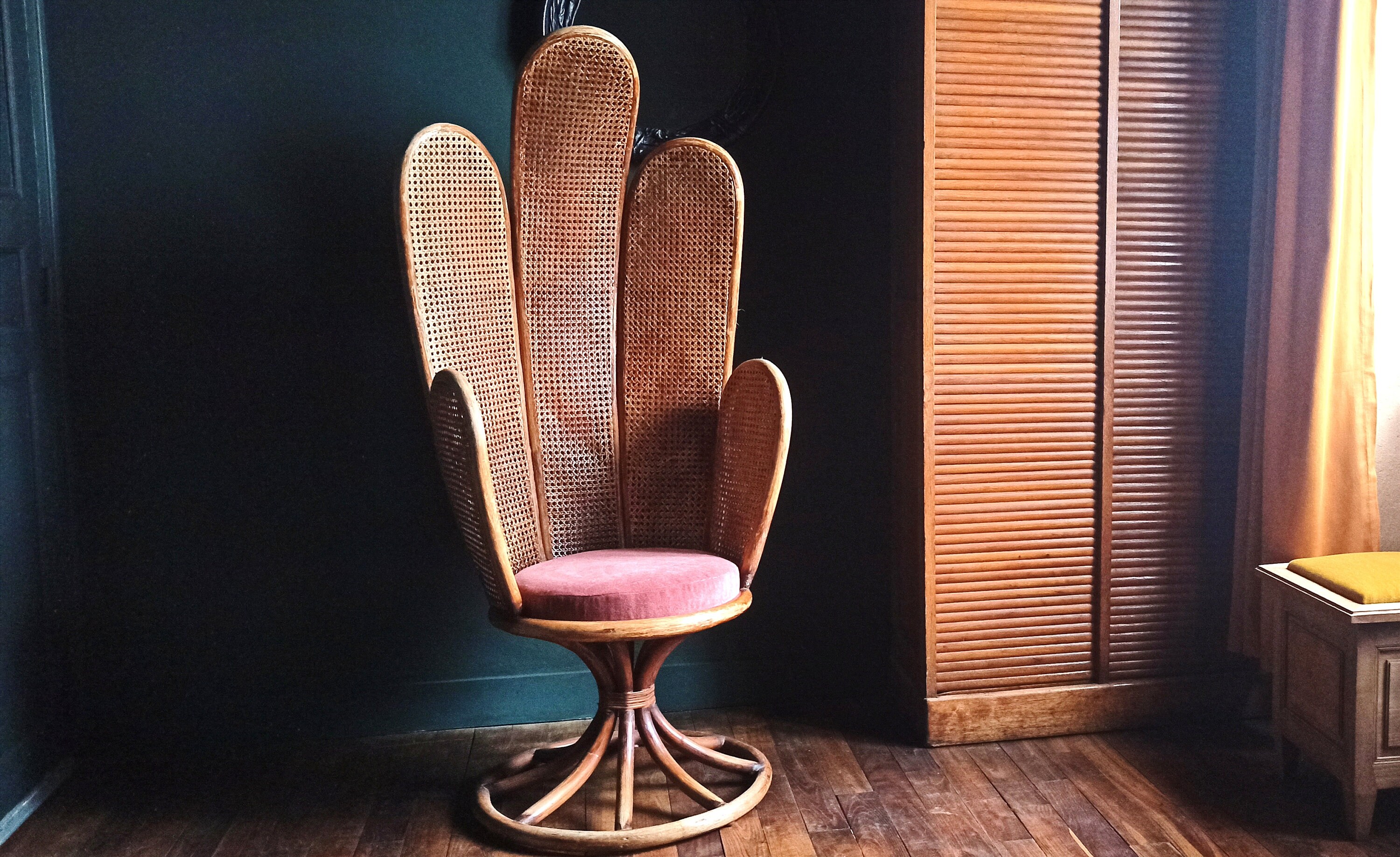 fauteuil Tulipe En Rotin