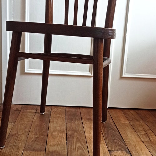 Vintage wooden shops bistro chair