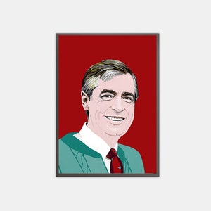 Mister Rogers Print Fred Rogers Portrait Fred Mcfeely - Etsy
