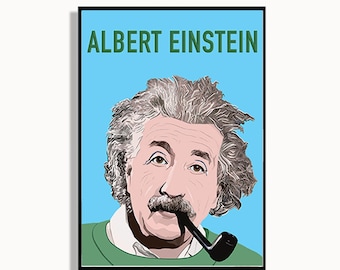 Albert Einstein Print, Einstein Patent, Library Wall Art, Classroom Artwork, Office Wall Art, Science print, Dorm Art. MATHEMATICIAN