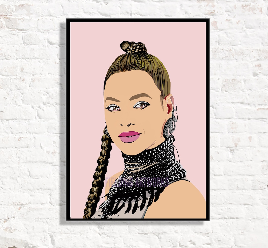 Beyonce Art Print, Ladies of Leadership Portrait, American Singer ...