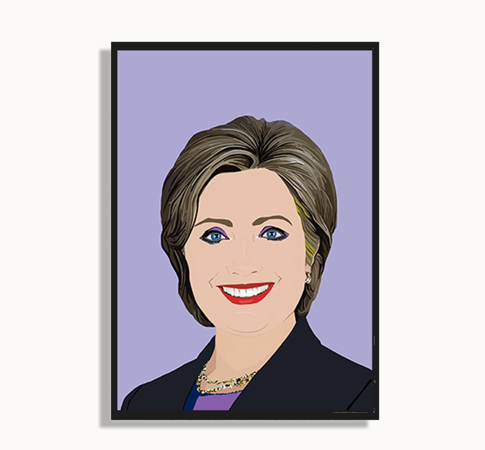 Lámina artística de Hillary Clinton: Decoración política feminista - Etsy  México, image size:2000x1856