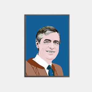 Mister Rogers Print Fred Rogers Portrait Fred Mcfeely - Etsy