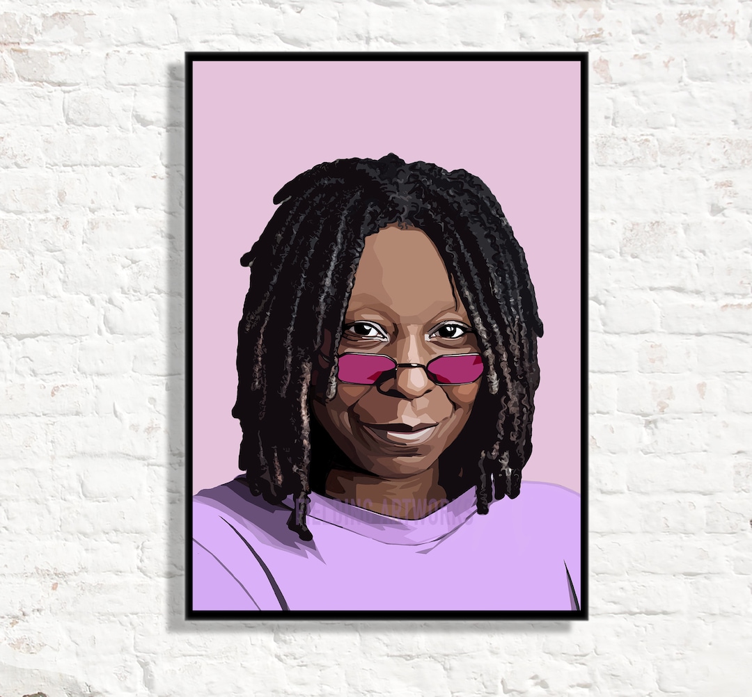 Whoopi Goldberg Print, Feminist, Activist, Pop Art Print, Civil Rights