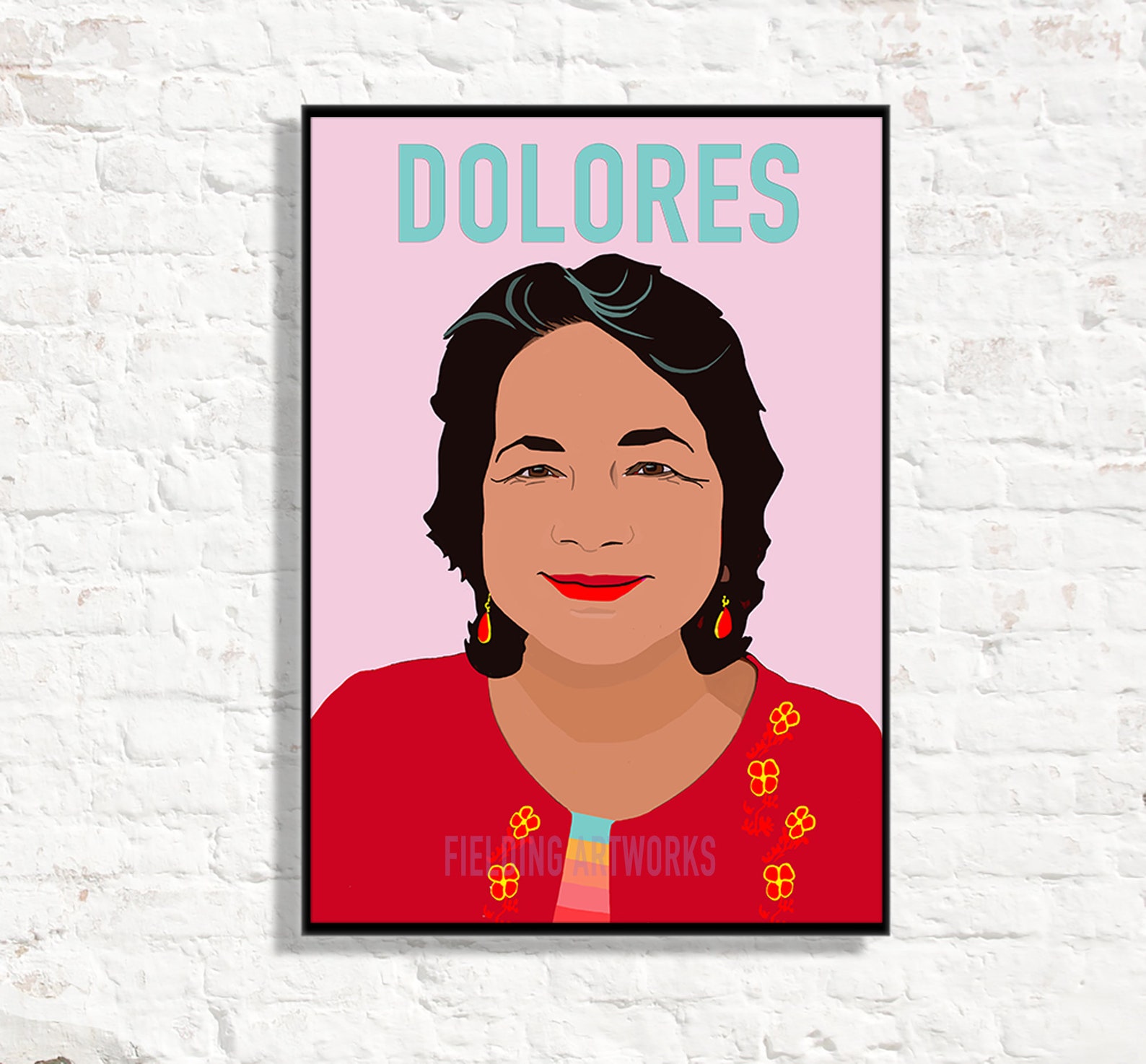 Dolores Huerta Print Latina prints Dolores Huerta poster | Etsy