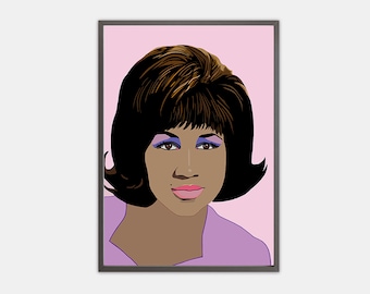 Aretha Franklin Art Print: 60s Soul Legend, Musical Icon