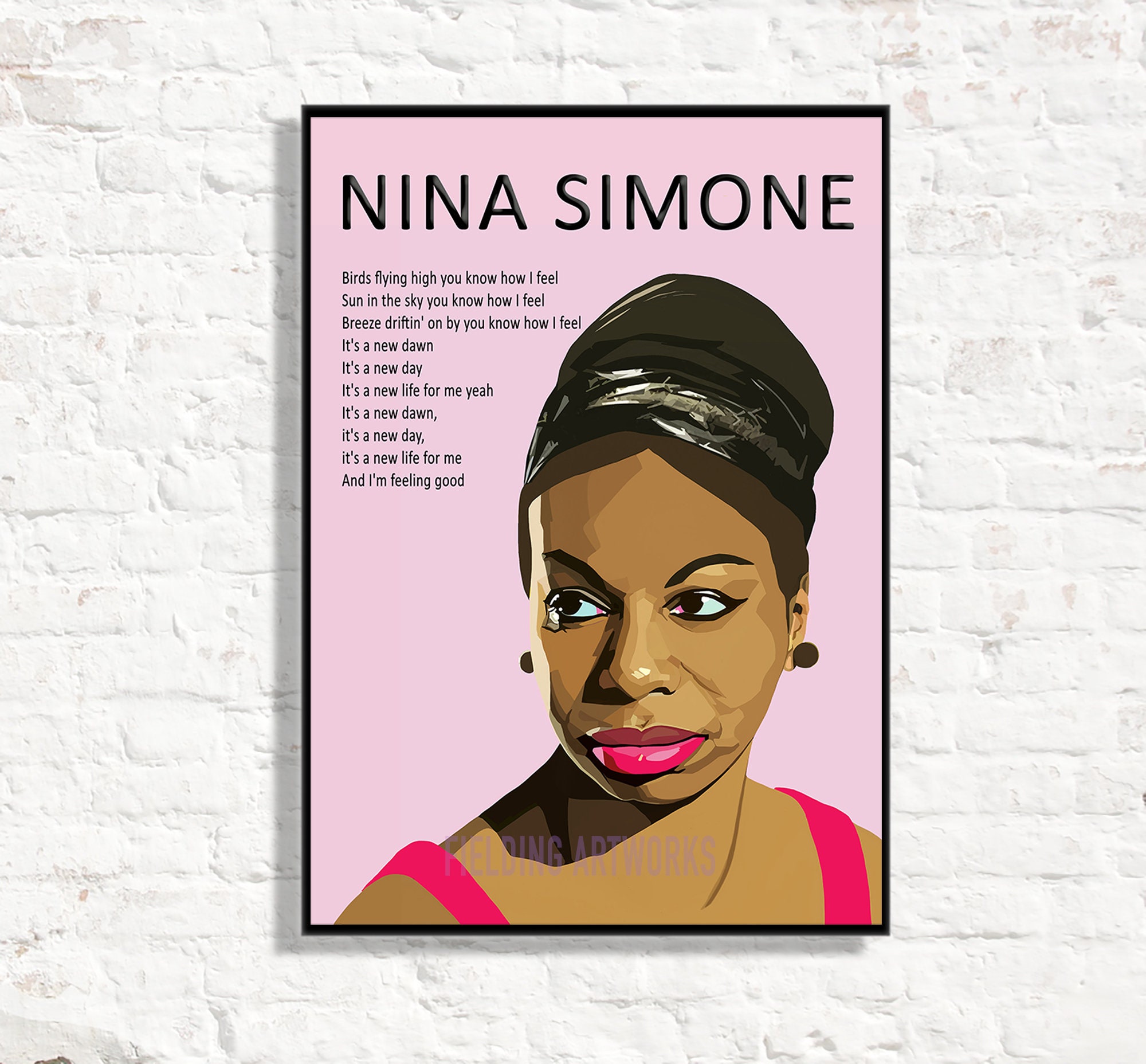 Nina Simone Poster - Singer Nina Simone 