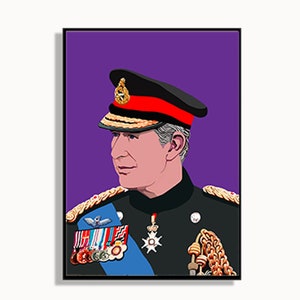 King Charles Print, King Charles III Coronation, King Charles Portrait, Coronation Momento, King Charles Coronation