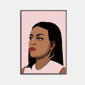 Michelle Obama Art Print: Inspirational Office Wall Decor