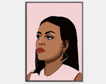 Michelle Obama Art Print: Inspirational Office Wall Decor