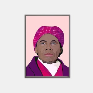 Harriet Tubman poster print, Harriet Tubman American abolitionist, Feminist Office Wall Art, Civil Rights activist born into slavery,