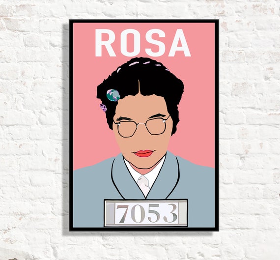 Rosa Parks Print, Civil Rights Poster, Black Lives Matter, Pink Minimalist  Print, Feminist Artwork, Shero's Wall Art, - Etsy Singapore