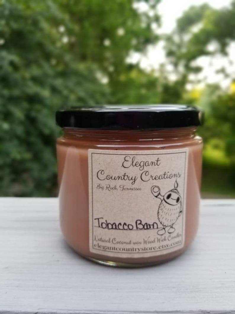 100 Natural Coconut Wax Wood Wick Hand Poured Scented Etsy