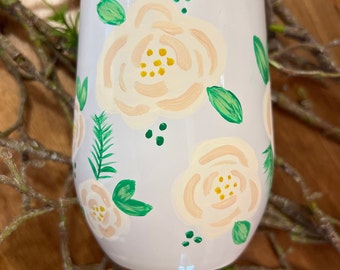Hand Painted Stemless Tumbler