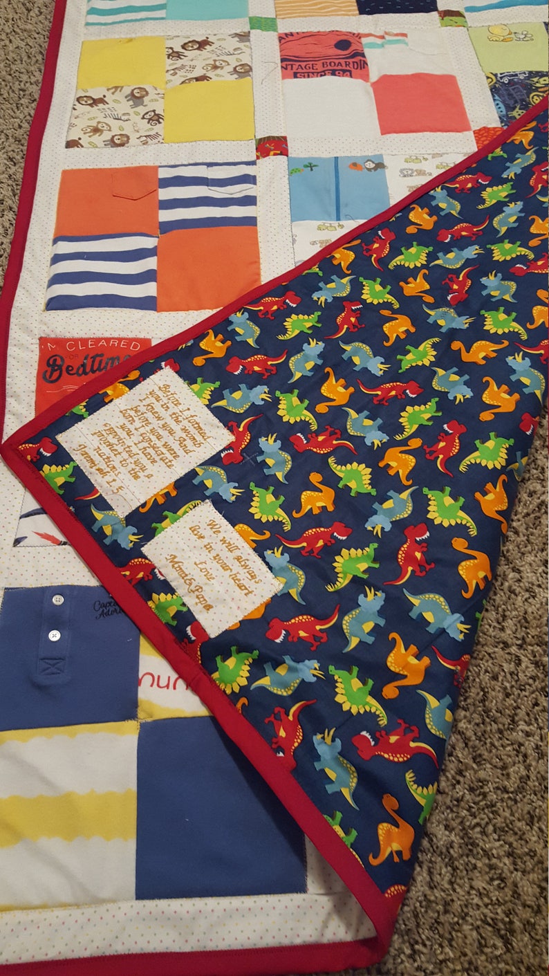 Toddler Quilt keepsake Quilt Memory Quilt Onsie Quilt Etsy