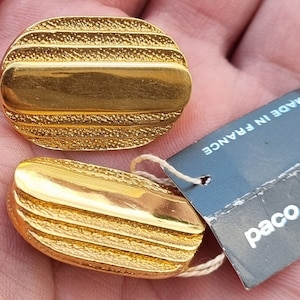 Rare Paco Rabanne Vintage Clip On Earring