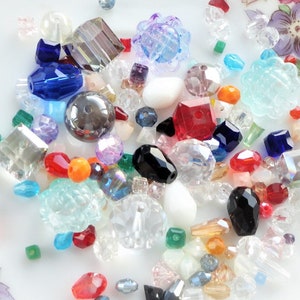 bulk glass pearl, glass pearl soup, mixed glass pearl, surprise bag, 40 grams, pearl clearance lot, low price pearl,