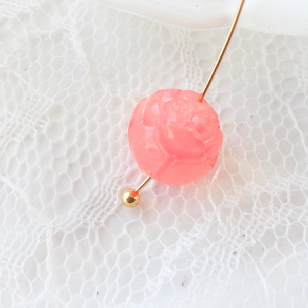 perle fleur de lotus, coquillage fleur, couleur corail, bijoux de la mer, fantaisie, fille, rose corail, diy