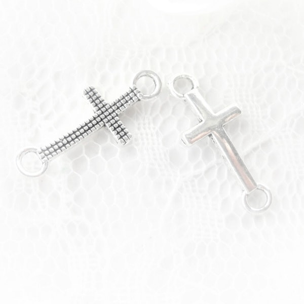 connecteur bijoux argent, connecteur croix, matériels créatif, matériel bijoux, bijoux religieux, métal gravé, lien, intercalaire, bracelet