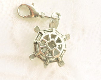 silver charm, turtle charm, bracelet charm. charm turtle pendant,