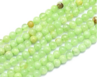 perle de jade ronde 4 mm, x 20, jade rond bijoux, bijoux en jade, base pour bijoux,