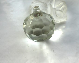 crystal faceted ball, feng shui, chandelier, IkGlass Prism, sun catcher, French vintage,