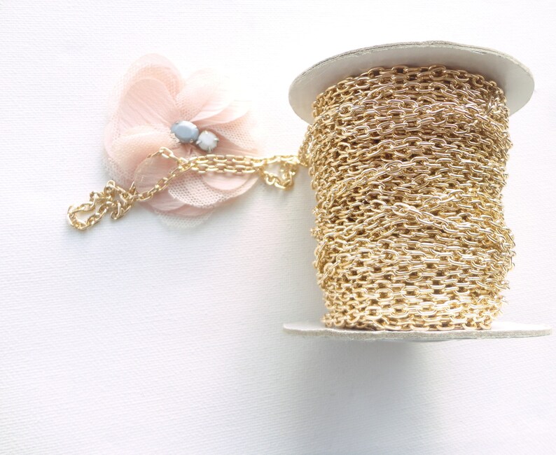 aluminum chain gold chain gold chain gold chain oval mesh stainless
