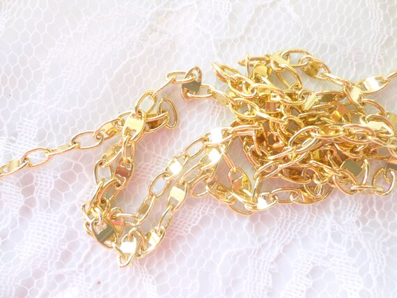 Gold Mesh Chain Jewelry Chain Mariner Mesh 1 M Retail Chain