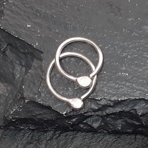 Sleeper Hoop Earrings | Seamless Endless Sleeper Hoops | Cartilage Earrings | Gift Under 20 | Sterling Silver Everyday Sleeper Earrings