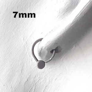 Oxidised Copper Sleeper Hoops | Sizes 7mm, 8mm, 9mm, 10mm, 12 and 13mm | Sleep in Earrings | 18 Gauge Wire | Men Women Hoop Earrings