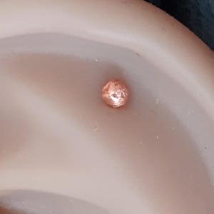 Copper Conch Stud | Pure Copper Cartilage Stud | Helix Stud | Tragus Stud | Minimalist Ear Piercing Jewellery
