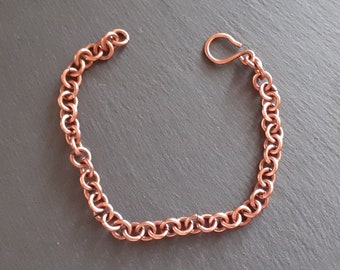 Pure Copper Bracelet Arthritis Bracelet Adjustable Rolo Chain