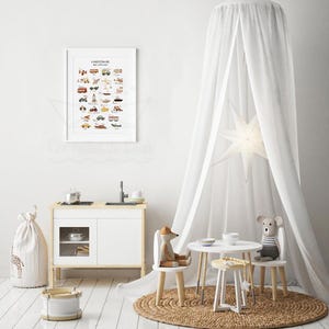 cadre abécédaire véhicules décoration murale chambre garçon