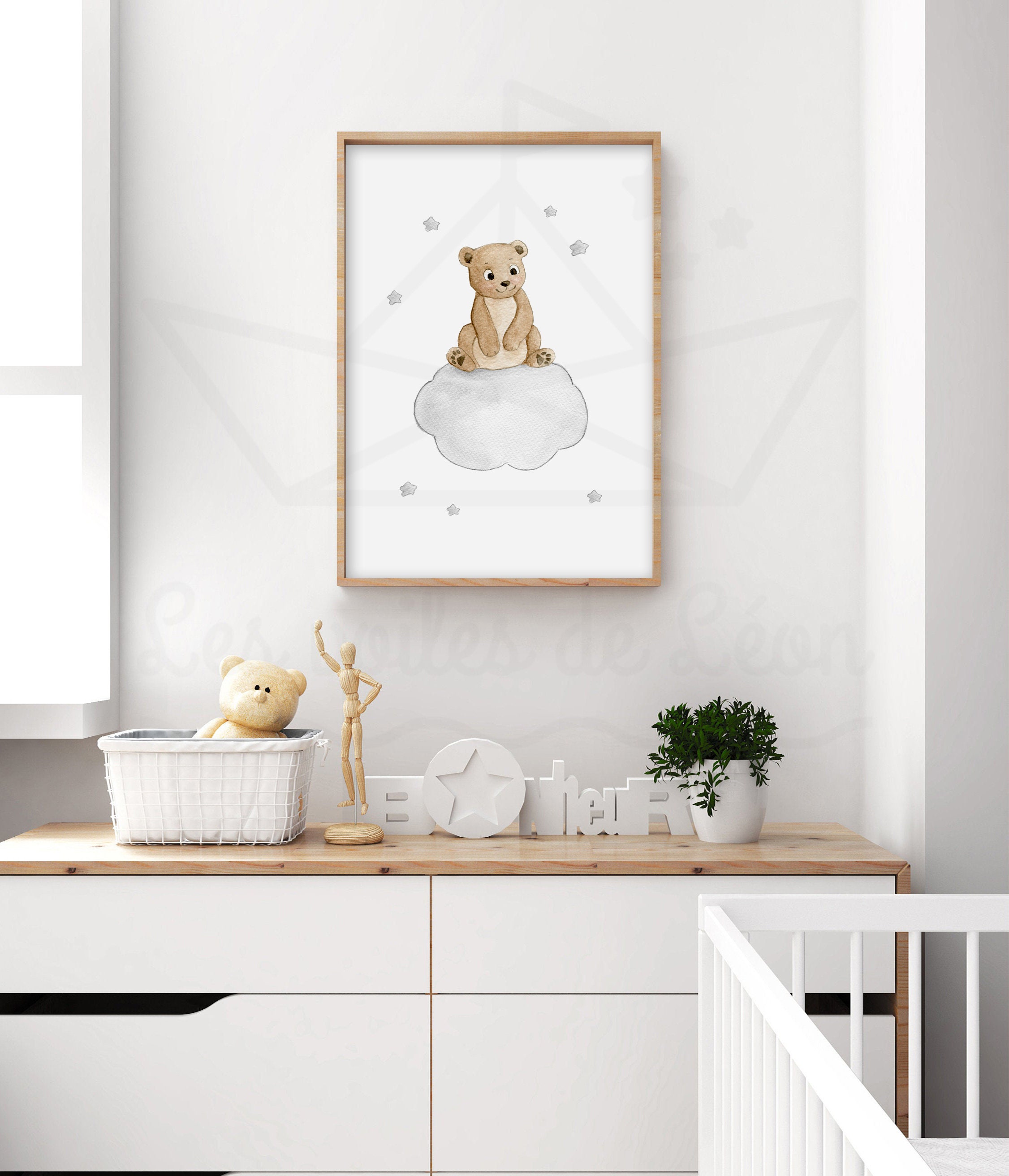 Lot De 3 Posters Roses Cœurs Et Nœuds - Impression Sur Toile, Sans Cadre - 30x40 Cm