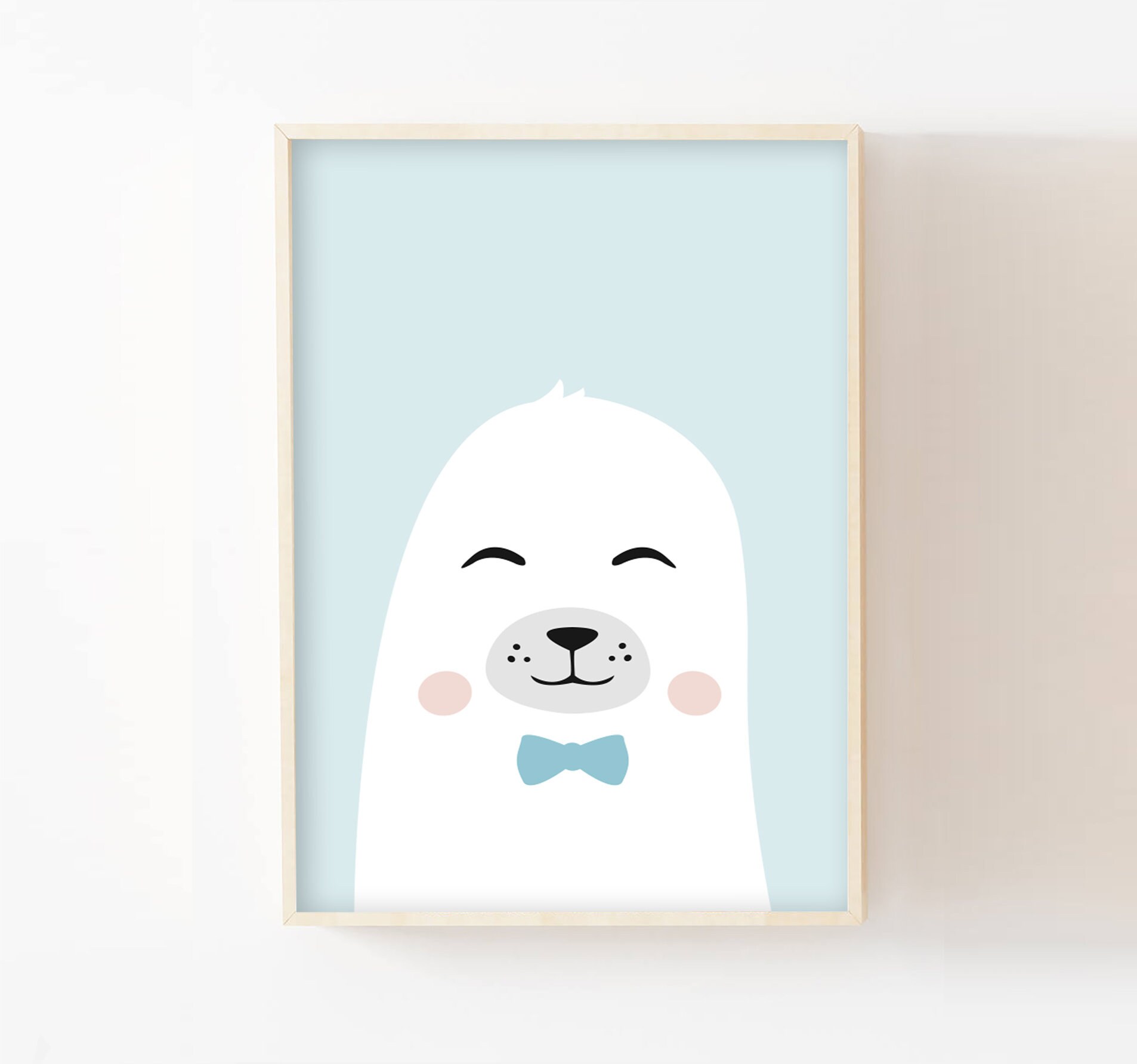 Affiche Prénom Bébé A4/13x18, Phoque Personnalisé, Cadeau Naissance Chambre Enfant, Bébé, Décoration