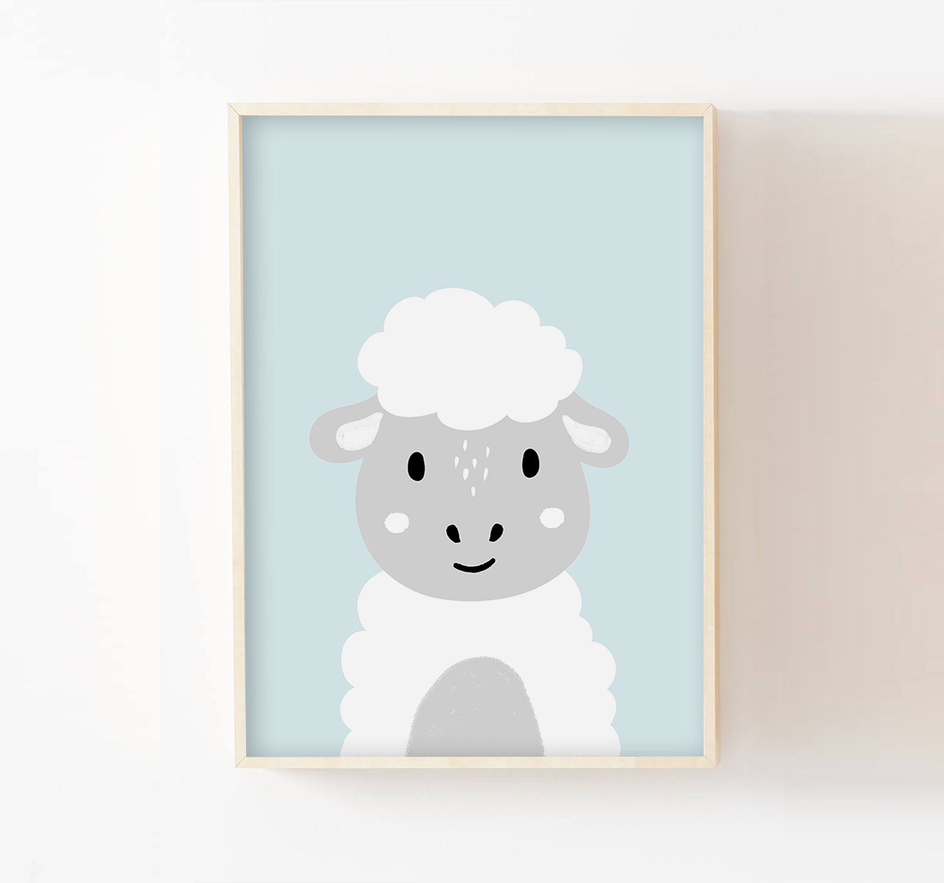 Affiche Prénom Bébé A4/13x18, Mouton Personnalisé, Cadeau Naissance Chambre Enfant, Bébé, Décoration