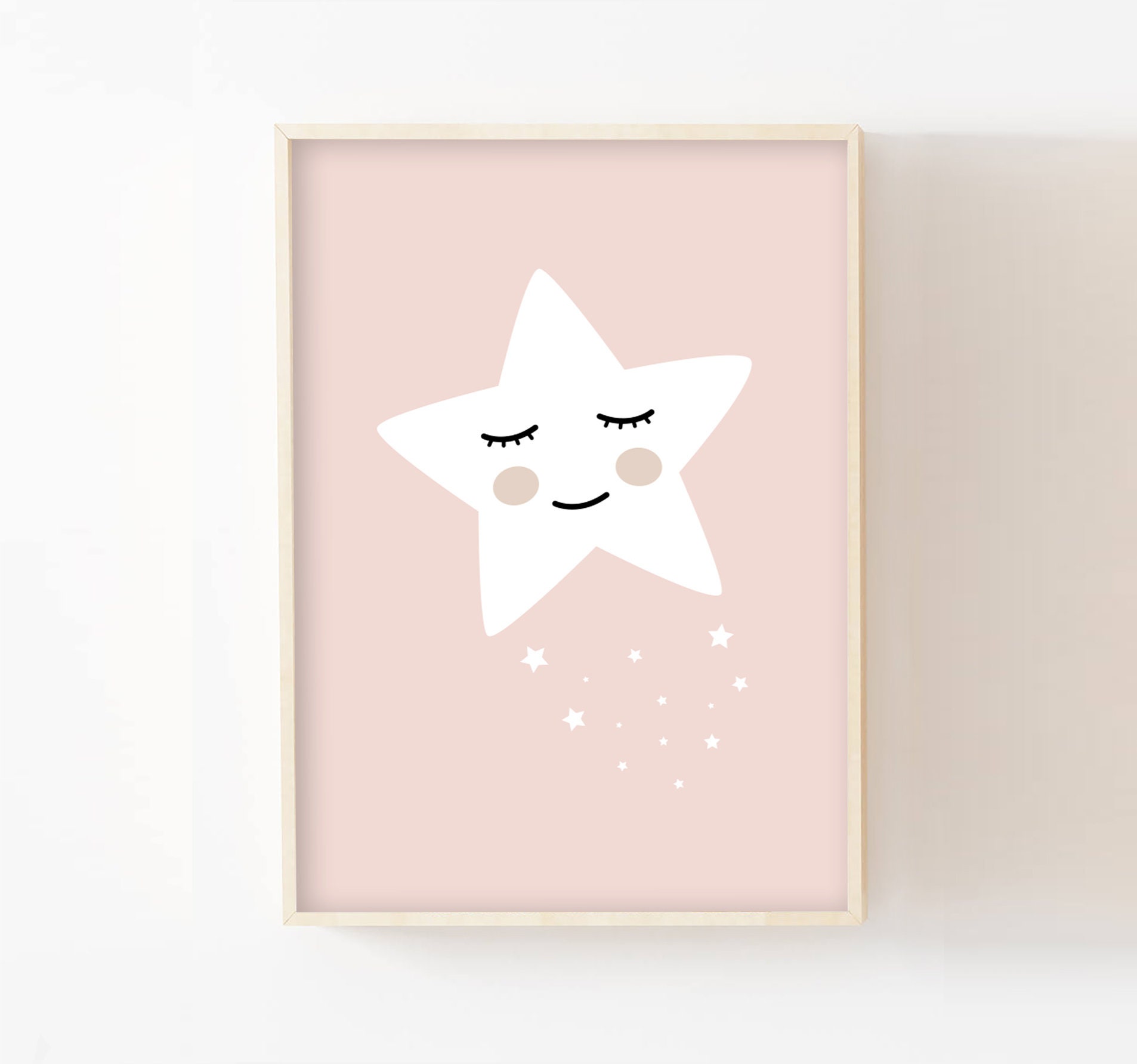 Poster Enfant Étoile Personnalisé 30x40 Cadeau Naissance Chambre Enfant, Bébé, Décoration, Fille ou