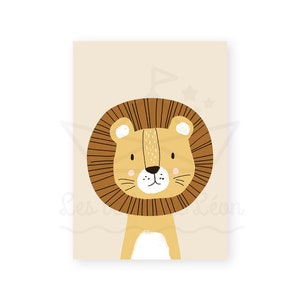poster lion chambre bébé