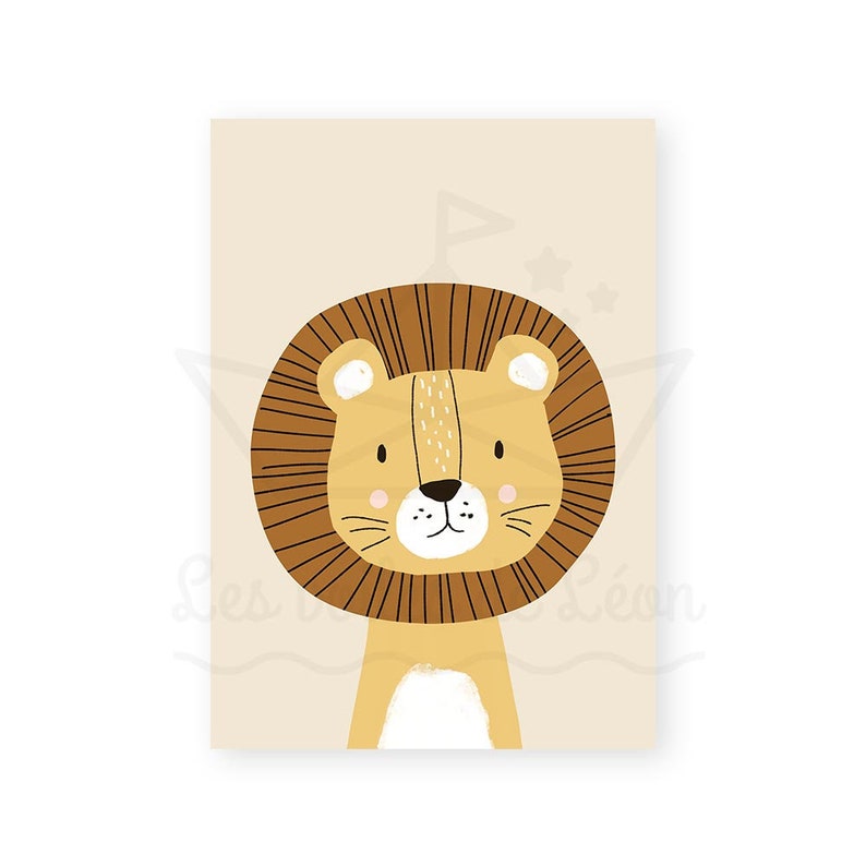poster lion chambre bébé