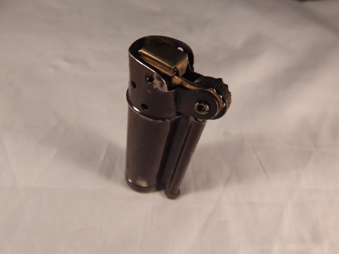 Vintage WWII Dunhill Service Lighter, Brown With Gold Tone Cap Etsy