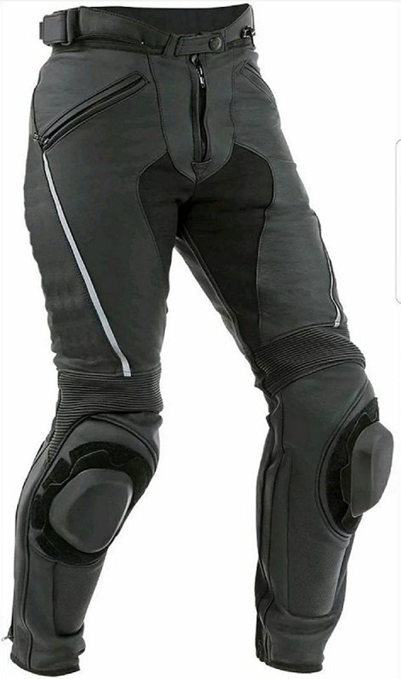 【SPERONE】Racer Leather Pants FLOW LINE LEATHER PANTS MEN (BLACK) - SPERONE | 60% - Asian