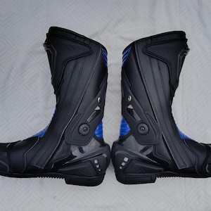 Handmade BMW Boots & Gloves for BMW Motorcycle Riders, Custom Made MotoGp Motorbike Racing Leather Boots, BMW Botas De Moto, Motorradstiefil image 9