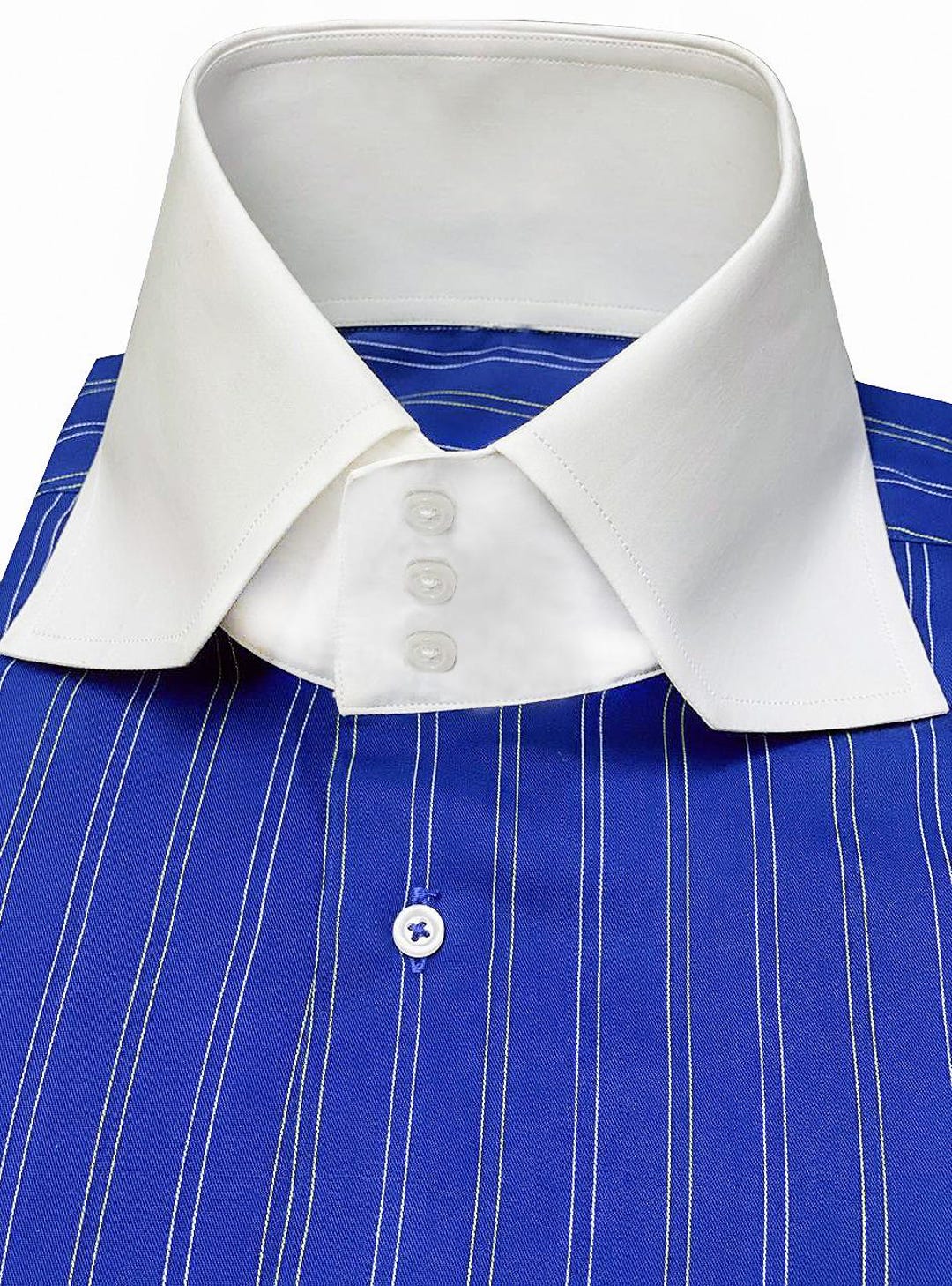 Camicia a collo alto in oltre 200 tessuti, collo inglese con