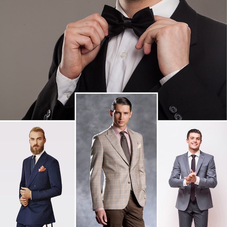 Men's Custom Made to Measure Suit Business Formal Wedding Men Bespoke Suit that Fits image 1