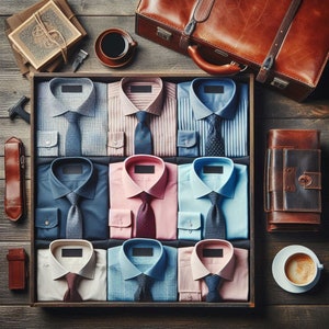 3 x CUSTOM Made Bespoke Shirts Long & Short Sleeve Business Work Formal Bespoke Dress Shirts