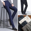 3 x Custom Made Trousers\/Pants\/Slacks chequered\/Solid\/Stripe Business Formal Dress Pants Trousers product logo