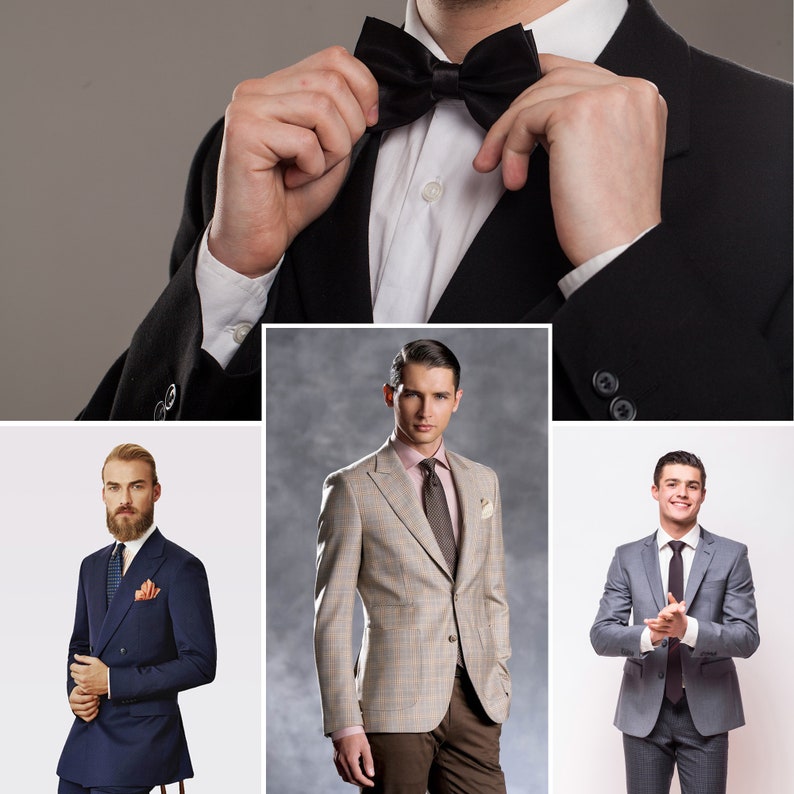 2 x Custom Made to Measure Suit Bespoke Business Formal Wedding Men Bespoke Suit that Fits image 1